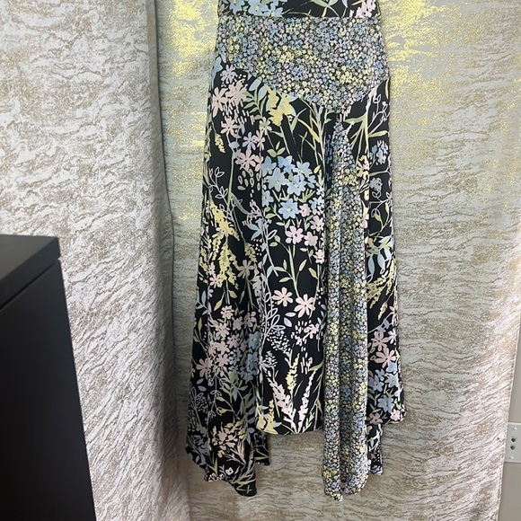 Calvin Klein Women’s Floral Belted A Line Layered Maci Dress Size 8 - Picture 7 of 17